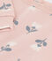 Kinder-Sweatshirt aus Molton für Mädchen rosa SALINE/weiss MULTICO