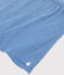 Ärmelloses gestreiftes Baby-Kleid für Mädchen blau SURF/weiss MARSHMALLOW