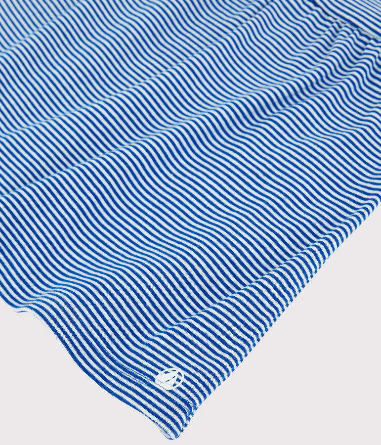 &Auml;rmelloses gestreiftes Baby-Kleid f&uuml;r M&auml;dchen blau/weiss