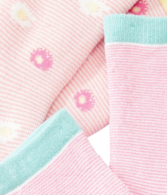 2er-Set Kindersocken für Mädchen blau MARSHMALLOW:SMOKING/weiss MARSHMALLOW