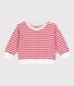 Baby-Sweatshirt aus gestreiftem Frottee
