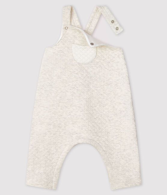 Lange Baby-Latzhose aus Doppeljersey beige MONTELIMAR CHINE
