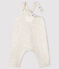 Lange Baby-Latzhose aus Doppeljersey beige MONTELIMAR CHINE