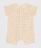 Kurzer Baby-Overall aus leichtem Jersey weiss AVALANCHE/ MULTICO