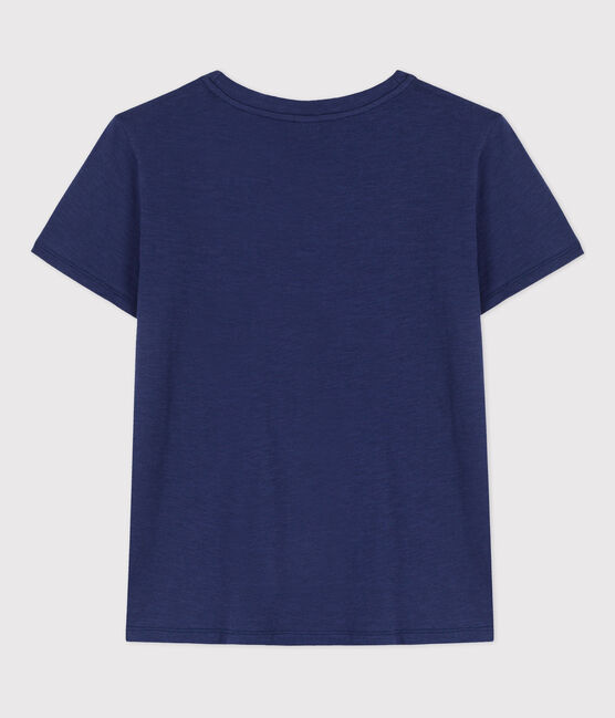 T-Shirt LE DROIT aus Baumwolle mit Rundhalsausschnitt blau CHALOUPE