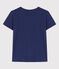 T-Shirt LE DROIT aus Baumwolle mit Rundhalsausschnitt blau CHALOUPE