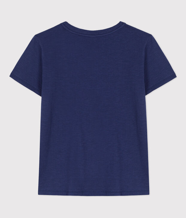 T-Shirt LE DROIT aus Baumwolle mit Rundhalsausschnitt blau