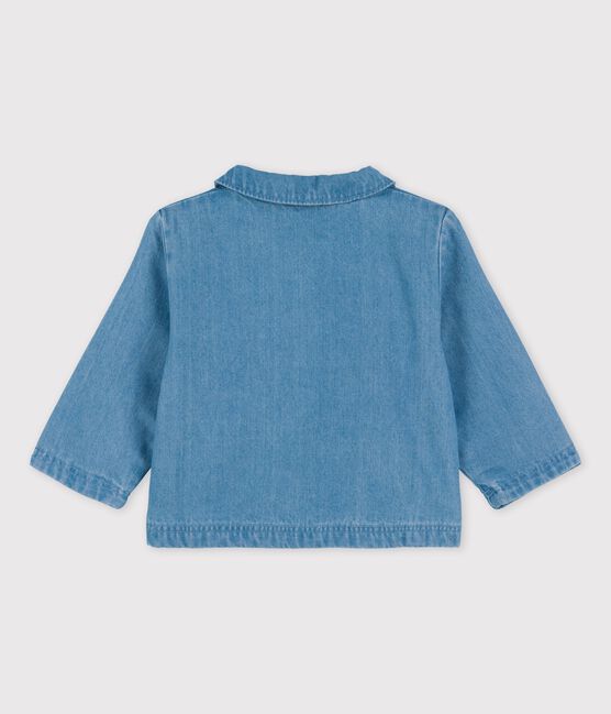 Babyjacke aus leichtem Bio-Denim blau DENIM CLAIR
