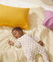 Bedruckter Baby-Strampler aus Molton weiss MARSHMALLOW/ ECUREUIL