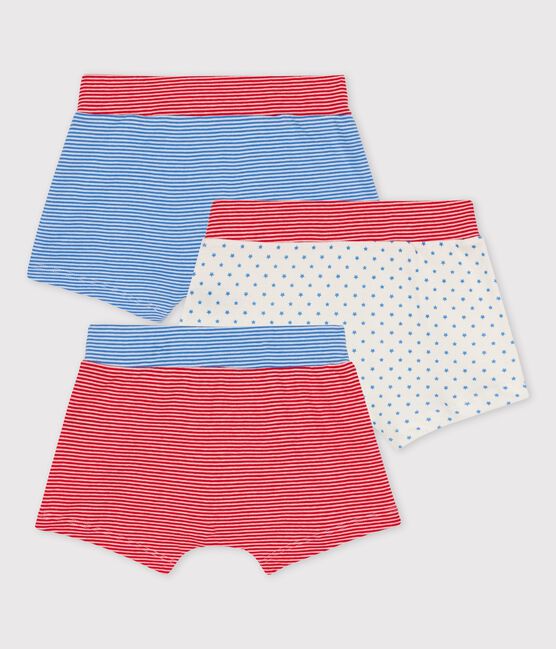 3er-Set Boxershorts aus Bio-Baumwolle mit Ringelstreifen für Jungen variante 1