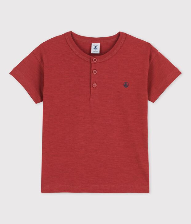 Kurz&auml;rmeliges T-Shirt f&uuml;r M&auml;dchen und Jungen braun