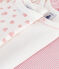Set langärmeliger Baby-Bodys aus Baumwolle mit Herzmotiv variante 1