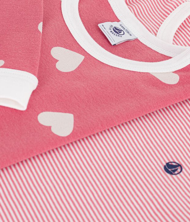 Set Kinder-Pyjamas aus gemusterter Baumwolle vielfarbig