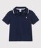 Kurzärmeliges Poloshirt aus Jersey für Jungen blau SMOKING
