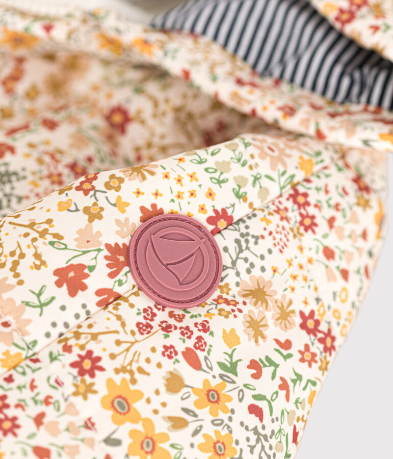 Gemusterter Baby-Schneeanzug naturfarben/vielfarbig