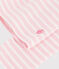Kinder-Rollkragenshirt aus Baumwolle mit Streifen rosa/rosa
