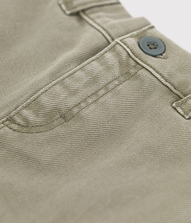 Baby-Shorts aus Denim gr&uuml;n