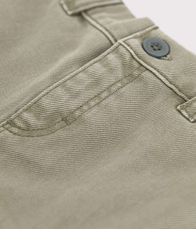 Baby-Shorts aus Denim gr&uuml;n