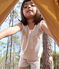 Kurzer Kinderpyjama aus Baumwolle mit Blumenmuster MARSHMALLOW/ PANTY