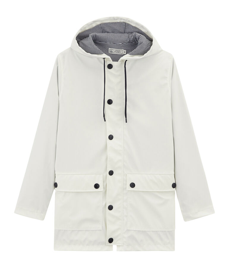 Ikonische regenjacke unisex weiss