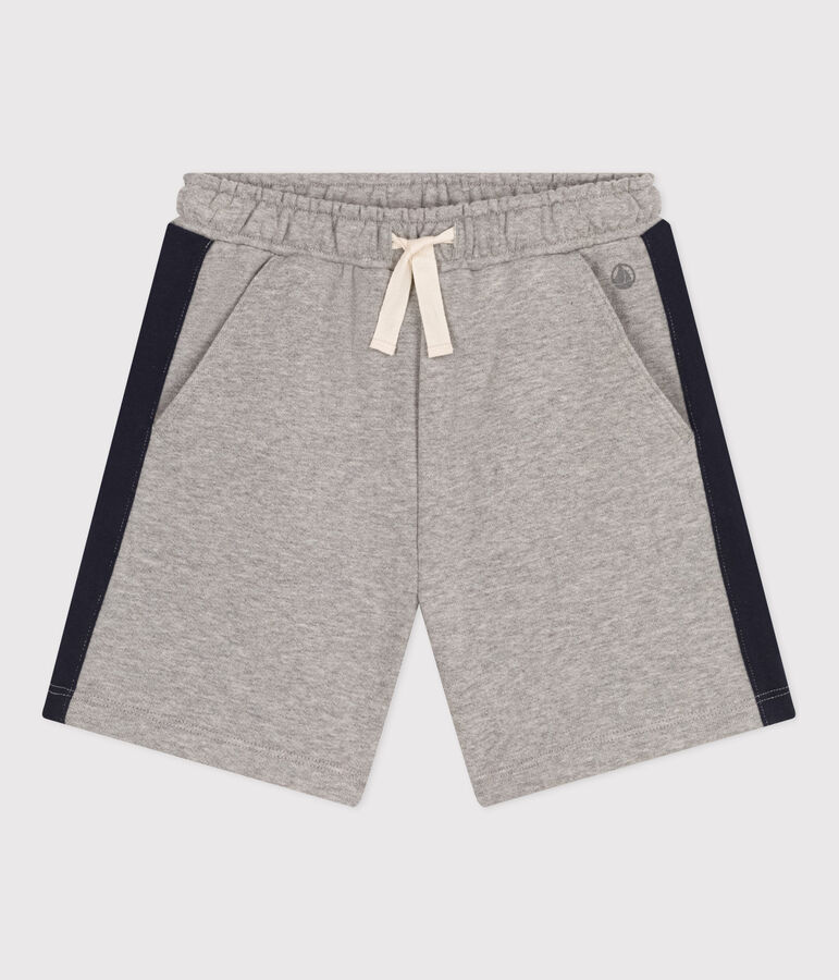 Baumwollshorts f&uuml;r Jungen grau CHATON CHINE