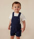 Kurze Baby-Latzhose aus Serge