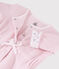 Langer Baby-Overall rosa aus Bouclé-Frottier rosa JOLI