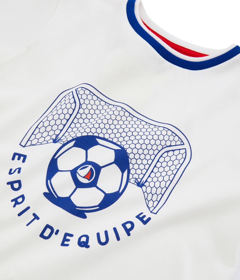 Kinder-T-Shirt f&uuml;r Jungen weiss