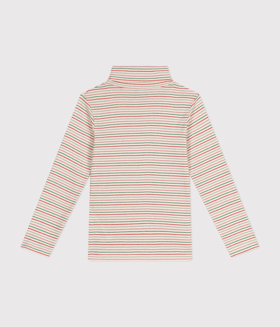 Kinder-Rollkragenshirt für Mädchen weiss AVALANCHE/ MULTICO