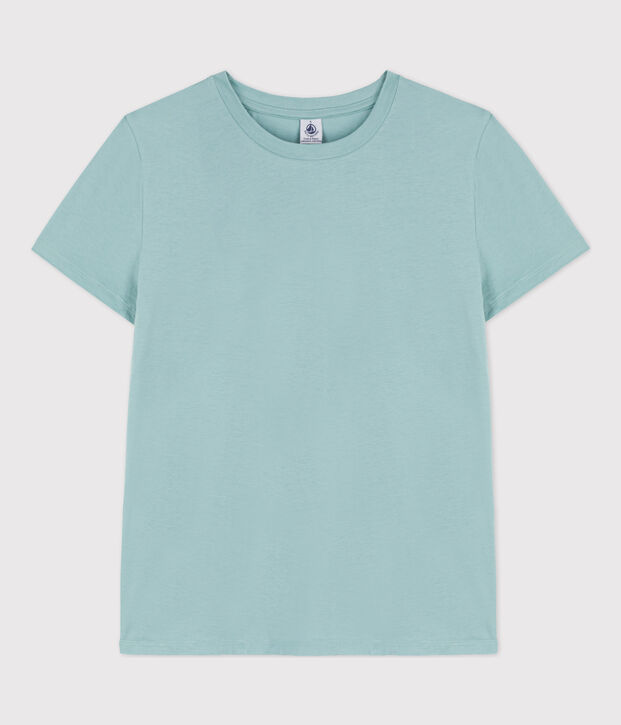 T-Shirt LE DROIT aus Baumwolle mit Rundhalsausschnitt gr&uuml;n