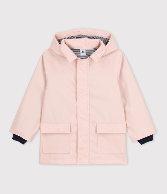 KLASSISCHE KINDER-REGENJACKE AUS RECYCELTEM MATERIAL rosa SALINE