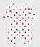 Langer, wattierter Baby-Overall aus Baumwolle weiss MARSHMALLOW/weiss MULTICO