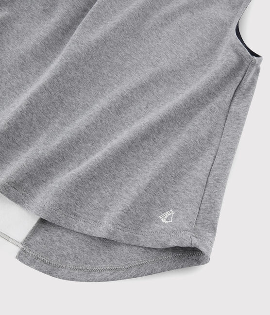 Sport-Tanktop für Mädchen grau SUBWAY CHINE
