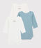 3er-Set langärmelige Baby-Bodys für Jungen Petit Bateau x Deyrolle variante 1