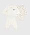 3-teiliges Baby-Set mit Wickeljacke und dazu passendem Body mit Pinguin-Motiv naturfarben MILK