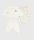 3-teiliges Baby-Set mit Wickeljacke und dazu passendem Body mit Pinguin-Motiv
