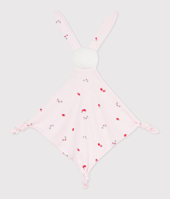 Baby-Kuscheltier aus Baumwolle mit Blumenmotiv rosa BARELY/ MULTICO