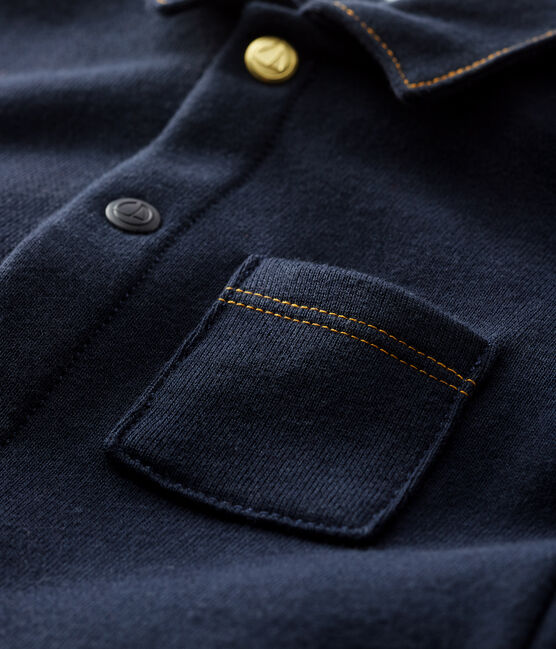 Langer Baby-Overall für Jungen blau SMOKING