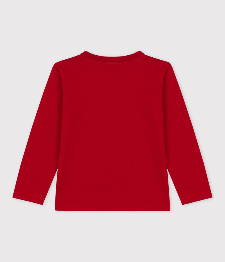 Lang&auml;rmeliges Kinder-T-Shirt aus Baumwolle f&uuml;r Jungen rot
