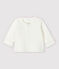 Baby-Cardigan aus gestepptem Doppeljersey aus Bio-Baumwolle in Weiß mit Sternen-Motiv weiss MARSHMALLOW