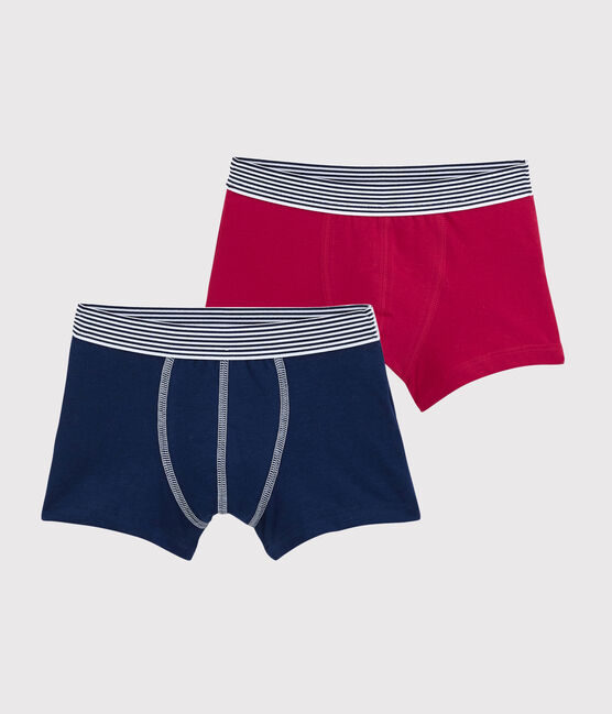 2er-Set Boxershorts aus Bio-Baumwolle und Elastan für Jungen variante 1