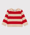 Babypullover aus Woll und Baumwollstrick TRENCH/ STOP