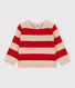 Babypullover aus Woll und Baumwollstrick