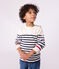 Kinder-Pullover aus Wolle und Baumwolle mit Streifen blau MARSHMALLOW/ SOIR