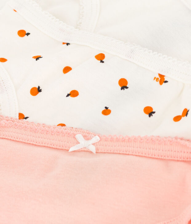 3er-Set Orangettes-Slips aus Baumwolle f&uuml;r M&auml;dchen vielfarbig