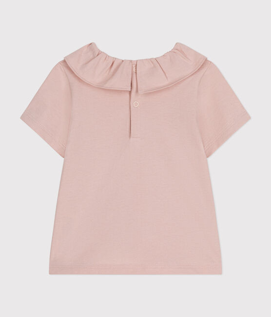 Kurzärmelige Baby-Bluse aus Jersey rosa SALINE