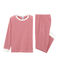 Rippstrick-Pyjama für kleine Jungen rot TERKUIT/weiss MARSHMALLOW