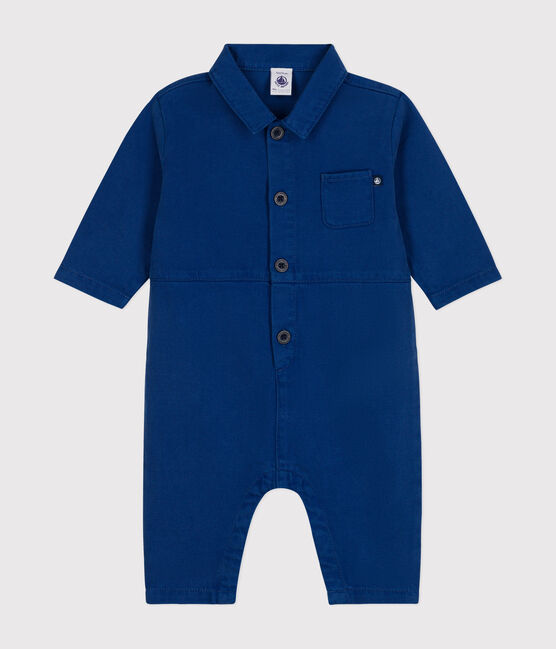 Langer Baby-Overall aus Lyocell-Baumwolle blau INCOGNITO