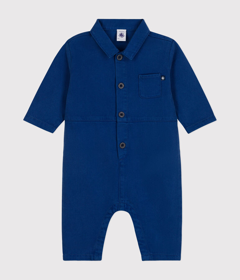 Langer Baby-Overall aus Lyocell-Baumwolle blau