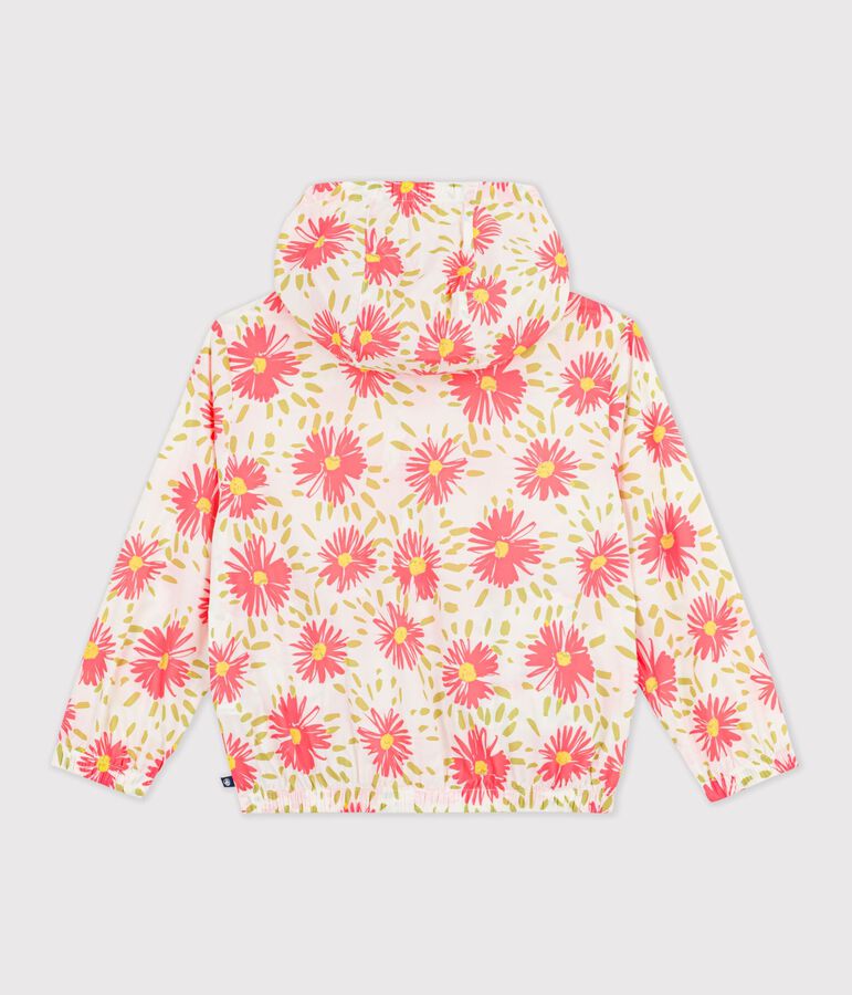 ULTRALEICHTE KINDER-WINDJACKE weiss/vielfarbig